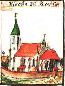 Kirche zu Kraschen - Koci, widok oglny
